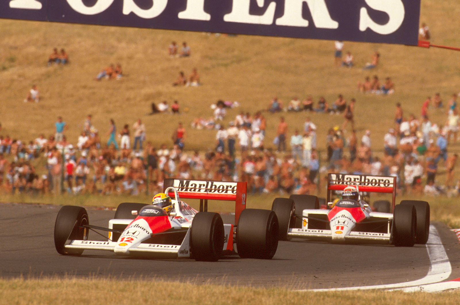 Being late to the party didn’t hurt McLaren in 1988 – here, Senna and Prost score a 1-2 at the Hungaroring
