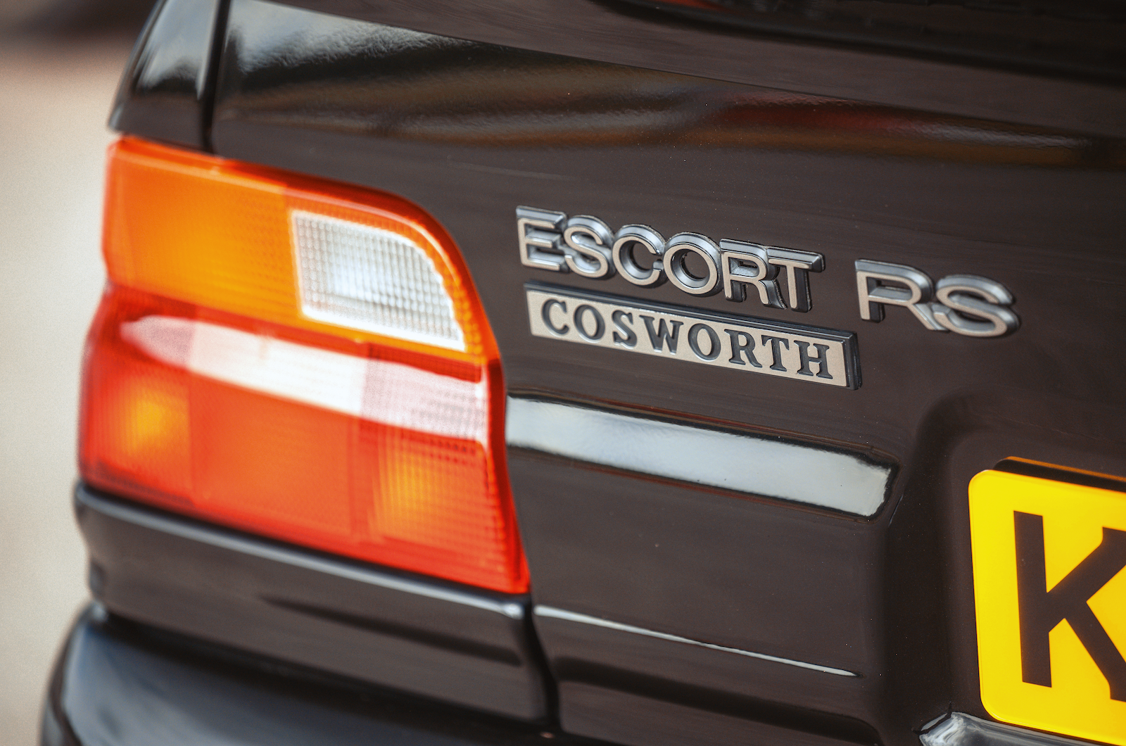 Modern Metal Framed Ford Escort RS Turbo Illuminated Sign