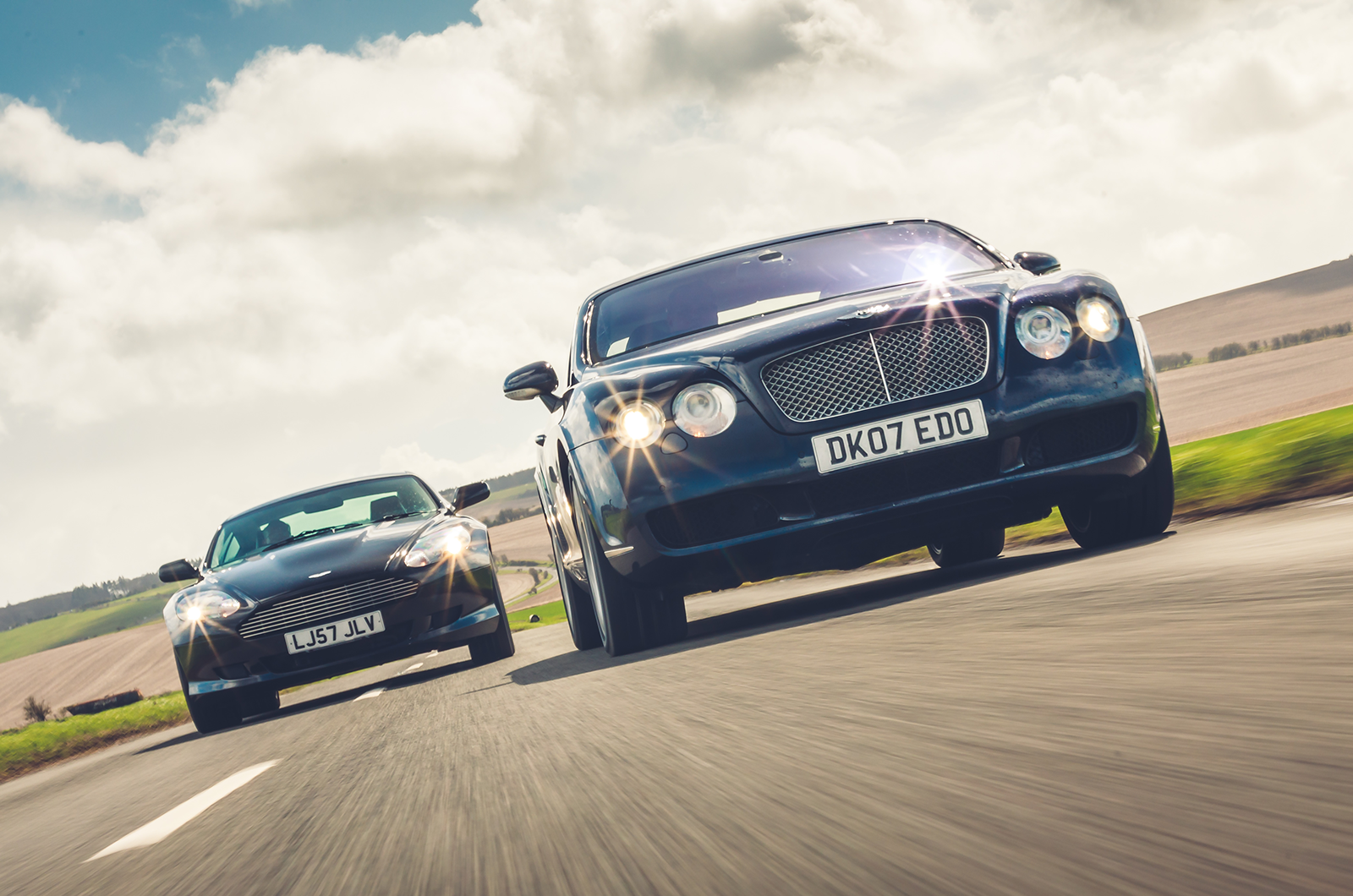 Classic & Sports Car – Aston Martin DB9 vs Ferrari 612 Scaglietti vs Bentley Continental GT: the grand tour