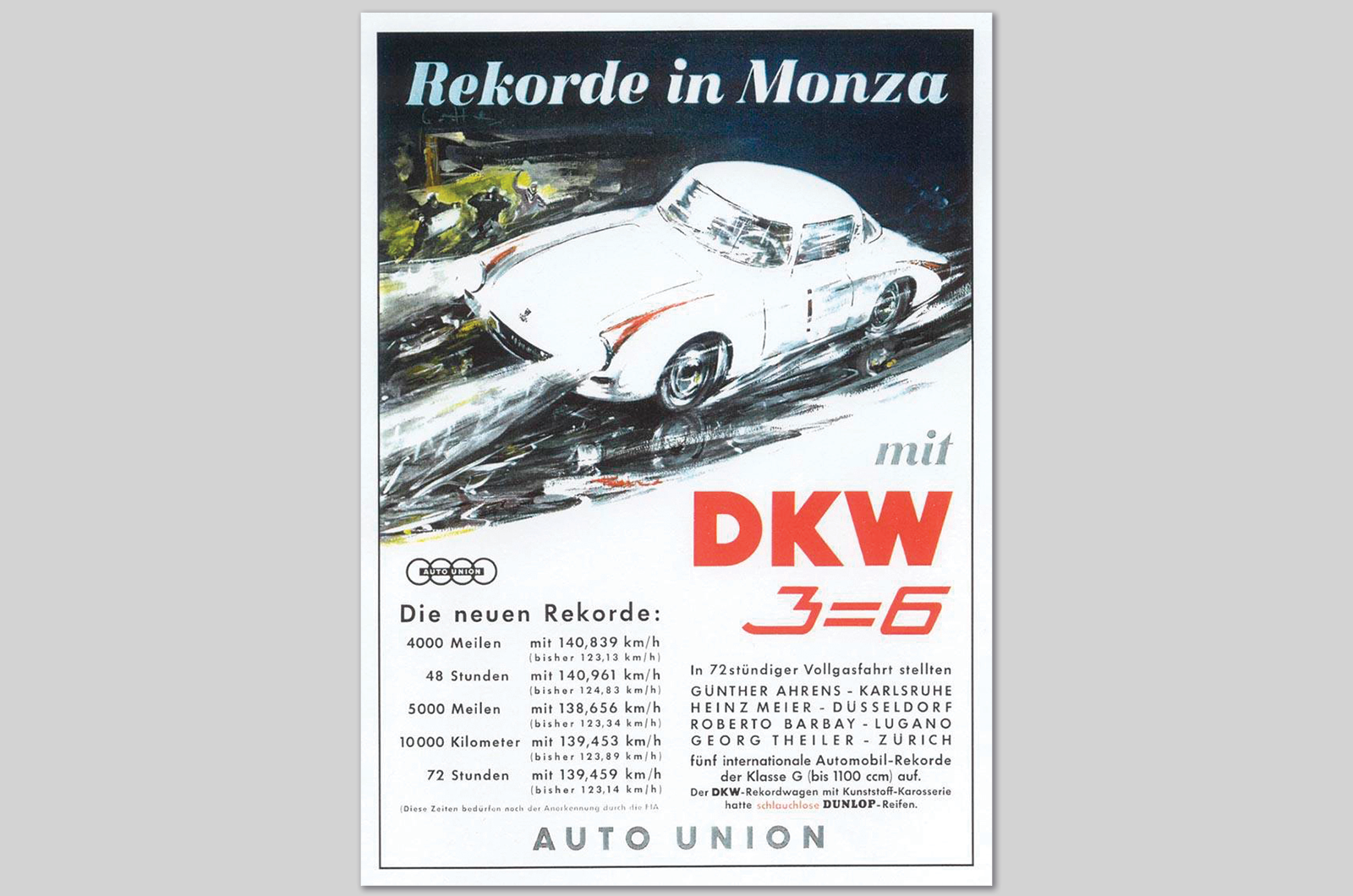 Classic & Sports Car – DKW 3=6 Monza: record car hits the road