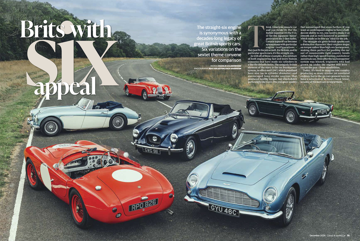 Classic & Sports Car – British straight-sixes: inside the December 2024 issue of Classic & Sports Car