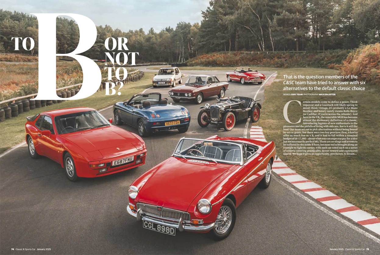 Classic & Sports Car – MGB vs the world: inside the January 2025 issue of Classic & Sports Car