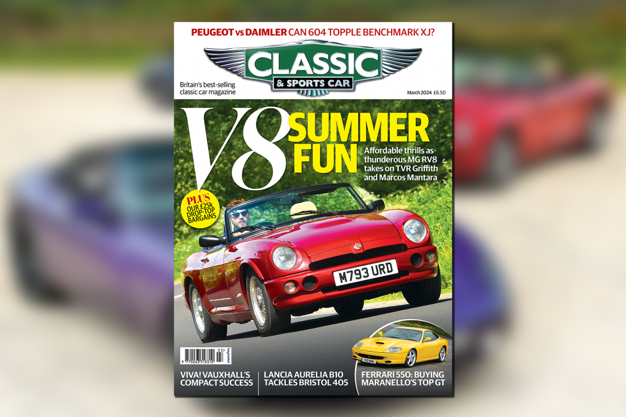 V8 Summer Fun Inside The March 2024 Issue Of Classic Sports Car   Classic And Sports Car March 2024 Web 