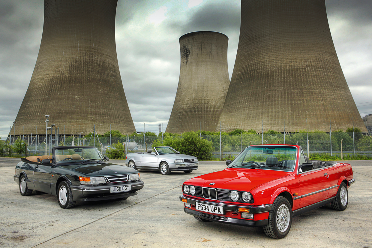 Classic & Sports Car – BMW 3 Series vs Audi 2.8 Cabriolet vs Saab 900: coupés lose their heads