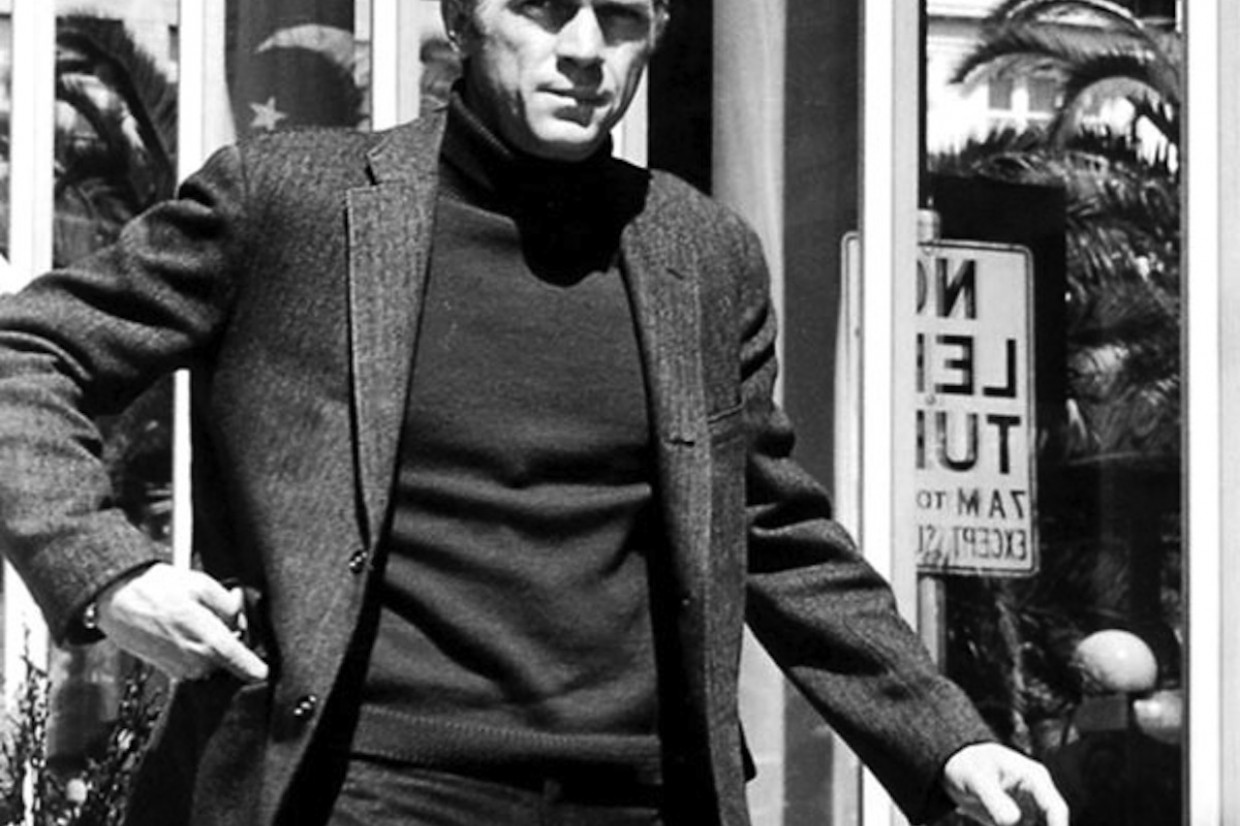 Steve mcqueen sale bullitt turtleneck