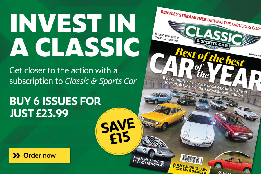 Classic & Sports Car – 6 issues of Classic & Sports Car for just £23.99