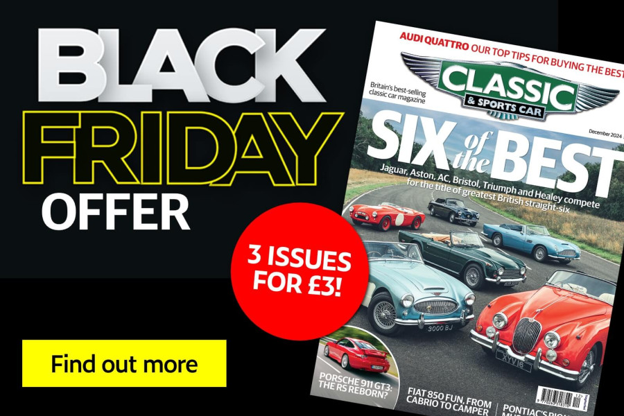 Classic & Sports Car – Get 3 issues for £3 this Black Friday