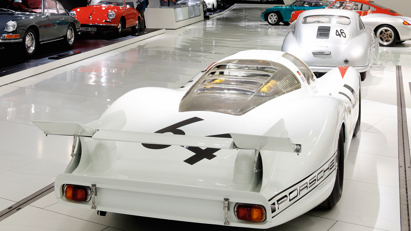 Inside the Porsche Museum in Stuttgart